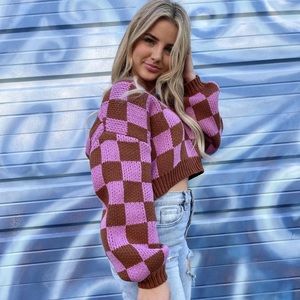 Rule Breaker Checkered Sweater